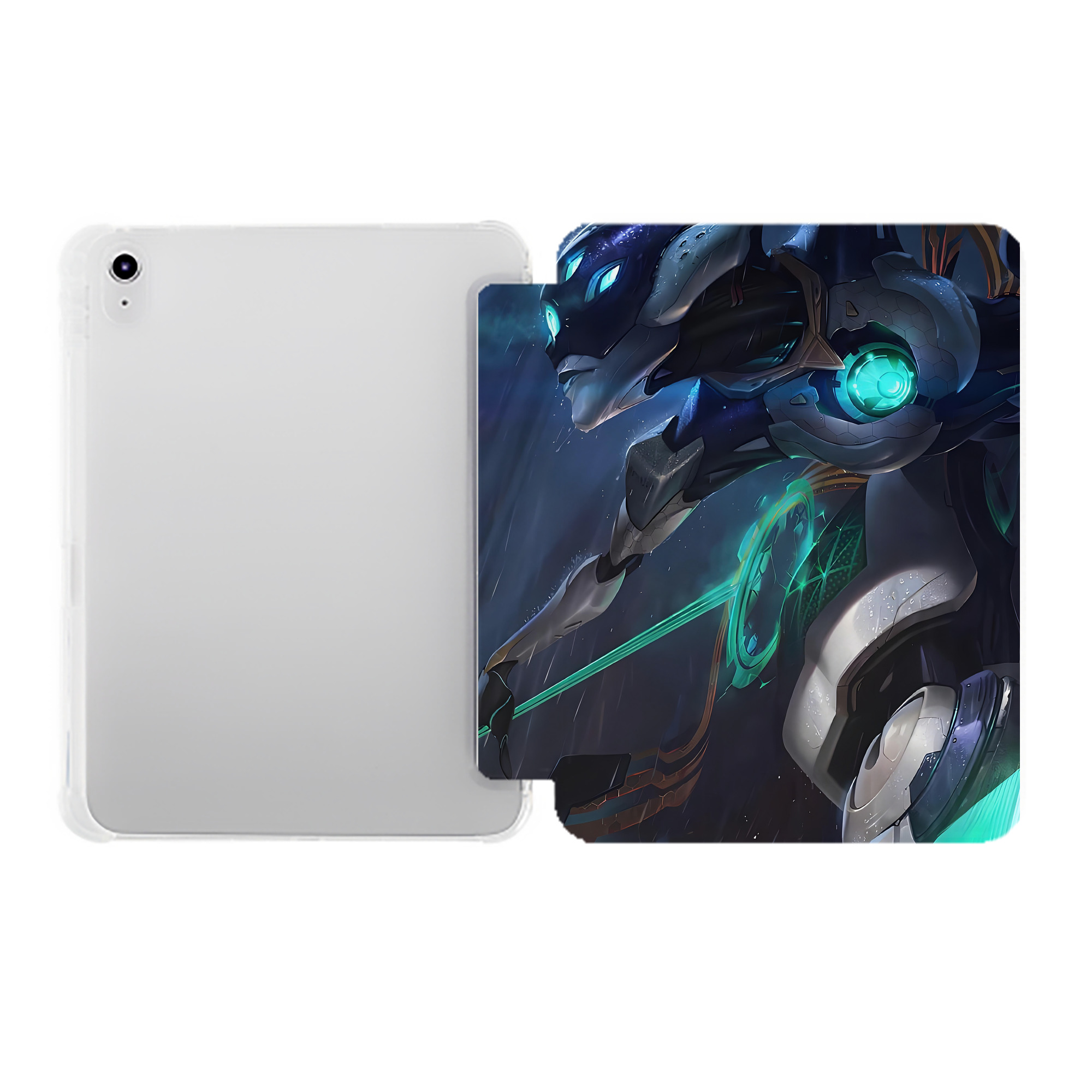 （画像用） リーグ・オブ・レジェンド League of Legends LOL IPad ケース ペン収納付き 三つ折りスタンド PUレザー×シリコン 対応機種9.5/10.5/10.9インチ